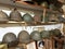 Zheludyevo, Vladimir region, Russia, January, 17, 2021.Collection of German and Russian military helmets from the Civil War in eth