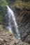 Zhenetskyi Huk waterfall in Carpathians, Gorgany mountains, western Ukraine