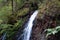 Zhenetskyi Huk waterfall in Carpathians, Gorgany mountains, western Ukraine