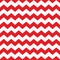 Zig zag chevron red and white tile pattern