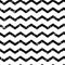 Zig zag grunge seamless pattern, chevron waves striped retro background. Black and white design. Vector