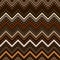 Zig zag pattern with lines and dots in brown tones