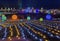 Zigong intangible cultural heritage Lamp show in Wenyuhe Park, Beijing, China