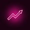 zigzag arrow neon icon. Elements of web set. Simple icon for websites, web design, mobile app, info graphics