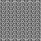 Zigzag black and white vector seamless pattern. Ornamental tribal chevron background. Repeat monochrome geometric backdrop.