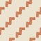 Zigzag doodle pattern on light background. Modern line art wallpaper