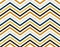 Zigzag lines of blue, gold, grey and black color on white background