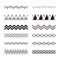 Zigzag seamless. Waves geometric shapes abstract linear water vector patterns