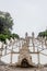 Zigzag shape stairs dedicated to five sences in Bom Jesus do Monte Good Jesus of the Mount sanctuary in Tenoes, outside city of