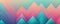 Zigzag Shapes in Aqua Light pink