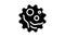 zika virus glyph icon animation