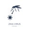 Zika Virus icon. Trendy flat vector Zika Virus icon on white background from Diseases collection