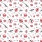 Zika virus seamless pattern . Mosquito illustration. Aedes Aegypti texture background