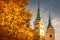 The Zilina town with The Holy Trinity Church tower