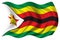 Zimbabwe flag isolated