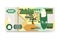 Zimbabwe money set bundle banknotes.