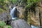 Zimitz waterfall , located close to Grundlsee lake, Liezen, Salzkammergut, Styria, Austria