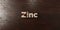 Zinc - grungy wooden headline on Maple - 3D rendered royalty free stock image
