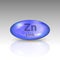 Zinc icon. mineral drop pill capsule