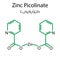 zinc picolinate icon. Vector illustration. stock image.