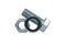 Zinc plated bolt, nut with flat nut washer