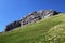 Zindlenspitz Mountain above the valley Wagital or Waegital and alpine Lake Wagitalersee Waegitalersee, Innerthal