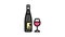 zinfandel red wine color icon animation