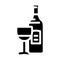 zinfandel red wine glyph icon vector illustration