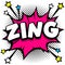 zing Pop art comic speech bubbles book sound effects