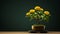 Zinnia Bonsai Tree: Timeless Artistry In German Pilsner Minimalist Style