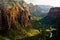 Zion Canyon as seen from Angels Landing at Zion National Park