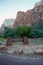 Zion Lodge sign in Zion National Park, Utah