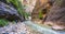 Zion narrow  with  vergin river in Zion National park,Utah,usa