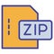 Zip file Isolated Vector icon which can easily modify or edit