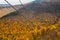 Zipline adventure at Hunter Mountain on a sunny autumn day