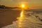 Zipolite beach at sunrise, Mexico