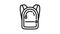 Zipper backpack icon animation