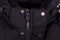 Zipper on the jacket. buttons on the jacket