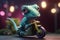 Zippy Chameleon on a Moped: Speeding Through a Blurred World