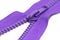 Zips for clothes purple color