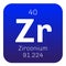 Zirconium chemical element