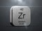 Zirconium element from the periodic table