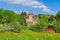 Zittau Mountains, the Hainewalde palace in spring