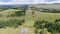 Zlatibor Gold Gondola Lift Route, Serbia. Aerial View of Cables and Towers