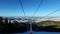 Zlatibor Mountain, Serbia. Ski Lift Chair POV. Winter Landscape of Famous Resort