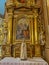 Zloty Potok, Poland, July 30, 2023: Interior of the church of St. John the Baptist in Zloty Potok, Poland. The side altar