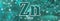 Zn symbol. Zinc chemical element