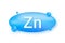 Zn, zinc for healthcare design. Vitamin complex. Healthcare concept. Food concept. Organic food icon. Vector stock