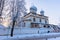 Znamensky Cathedral, winter street view, Veliky Novgorod