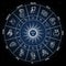 Zodiac circle with horoscope signs